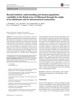 Beyond Isolation: Understanding Past Human-Population Variability in The