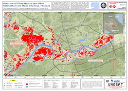 Overview of Flood Waters Near Ubon Ratchathani and Warin Chamrap