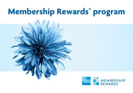 Membership Rewards® Program Sadržaj