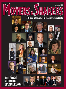 30 Key Influencers in the Performing Arts on the Cover 1