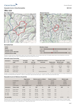 ZELL (LU) Map of Municipality Regional Overview