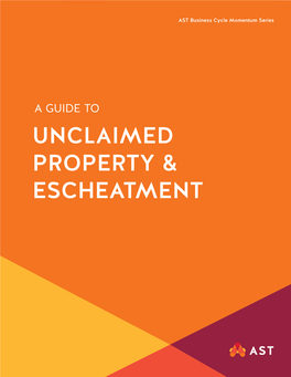 Unclaimed Property & Escheatment