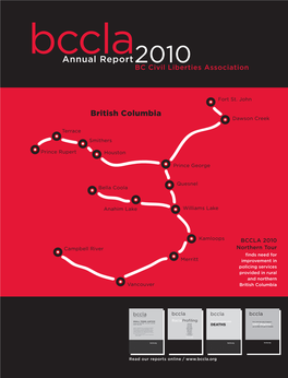 Annual Report2010 BC Civil Liberties Association