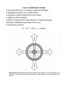 Laser Confinement Fusion • Use Powerful Laser to Compress And