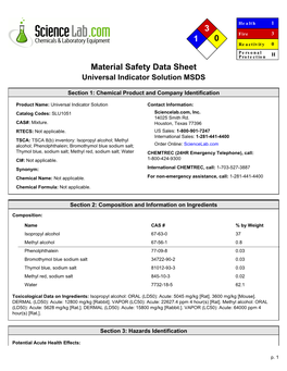 3 1 0 Material Safety Data Sheet