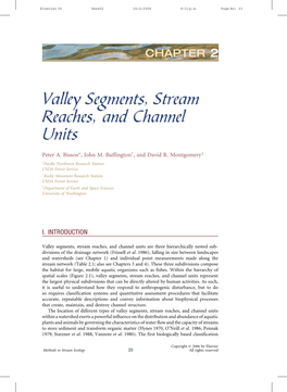 Valley Segments, Stream Reaches, and Channel Units