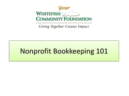 Nonprofit Bookkeeping 101 For-Profit Vs