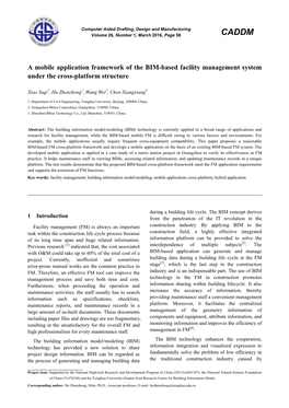 A Mobile Application Framework of the BIM-Based Facility Management System Under the Cross-Platform Structure