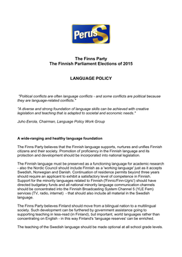 Language Policy