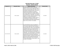 DNS FOIA Privacy Logs - FY 2018 Received - 3/1/18 - 3/31/18