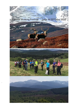 Ballater Walking Festival Brochure 2020