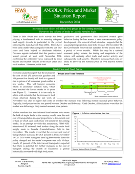 ANGOLA: Price and Market Situation Report