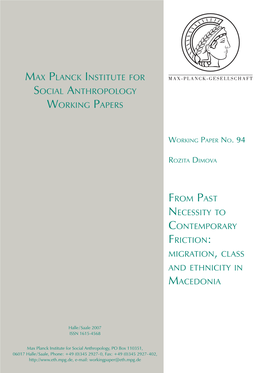 Negotiating Minorities: Migration, Class, and the State