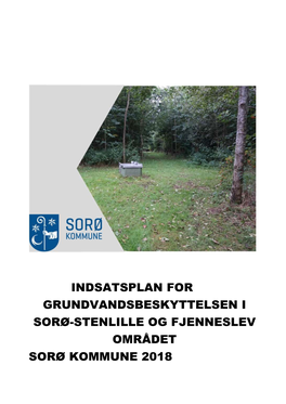 Indsatsplan for Grundvandsbeskyttelse Sorø-Stenlille Og Fjenneslev