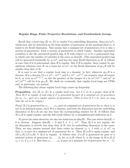 Regular Rings, Finite Projective Resolutions, and Grothendieck Groups