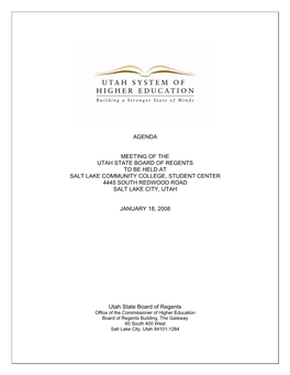 2008-01-18 Agenda