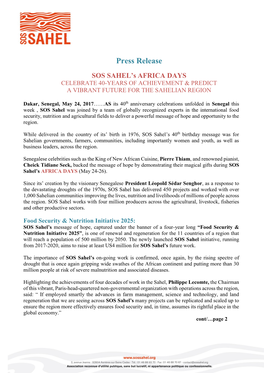 Press Release