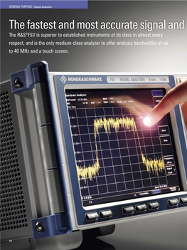 The Fastest and Most Accurate Signal and Spectrum