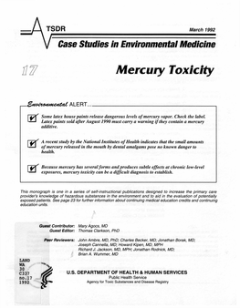 Mercury Toxicity