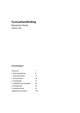 Reader Biolologische Chemie