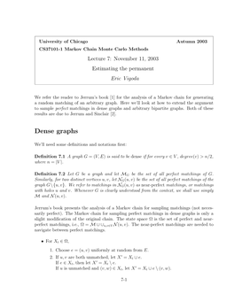 Dense Graphs and Arbitrary Bipartite Graphs