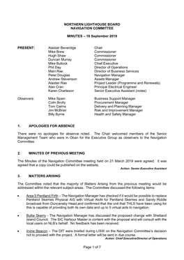 Navigation Committee Minutes 18