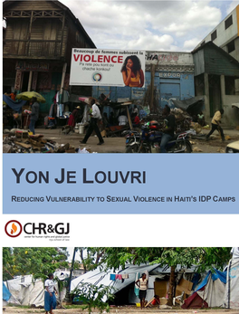 Yon Je Louvri: Reducing Vulnerability to Sexual Violence in Haiti's