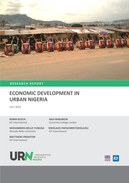 Economic Development in Urban Nigeria