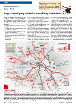 Engpassbeseitigung Und Weiterentwicklung S‑Bahn‑Netz