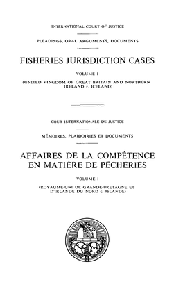 Fisheries Jurisdiction Cases