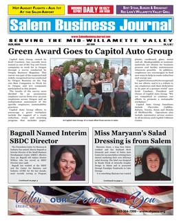 Green Award Goes to Capitol Auto Group