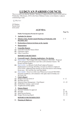 2018-01-Agenda