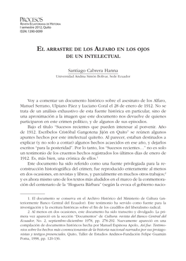 El Arrastre De Los Alfaro En Los Ojos De Un Intelectual