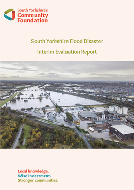 South Yorkshire 2019 Flood Disaster Interim Evaluation Report