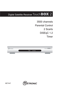 3500 Channels Parental Control 2 Scarts Diseqc 1.2 Timer