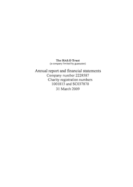 Annual Report and Financial Statements