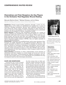 COMPREHENSIVE INVITED REVIEW Chemokines and Their Receptors