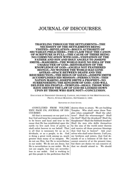 Journal of Discourses
