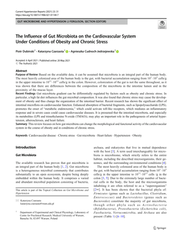 The Influence of Gut Microbiota on the Cardiovascular System Under Conditions of Obesity and Chronic Stress