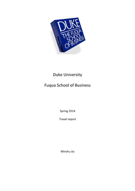 Duke University Fuqua School of Business