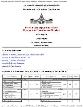 3Rd Session | 38Th Parliament | Committees | Legislative Assembly of BC