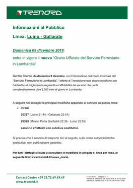 Luino - Gallarate