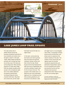 Lake James Loop Trail Update