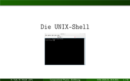 Die UNIX-Shell