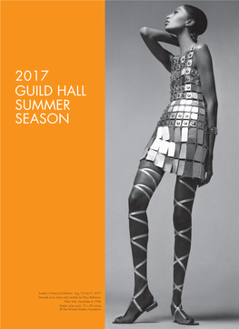 2017 Guild Hall Summer Season