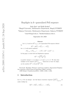 Repdigits in K-Generalized Pell Sequence