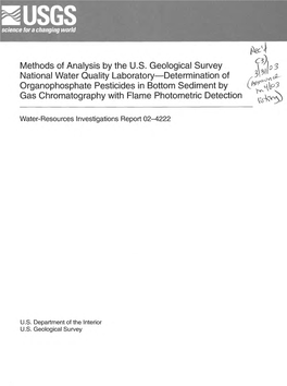 Methods of Analysis by the U.S. Geological Survey National Water