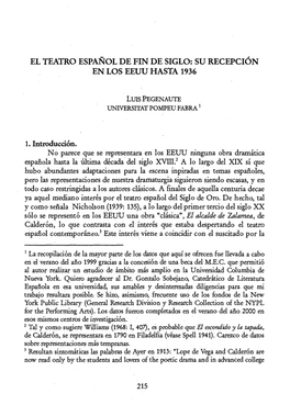 Pdf El Teatro Español De Fin De Siglo