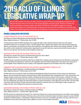 Legislative Wrap Up