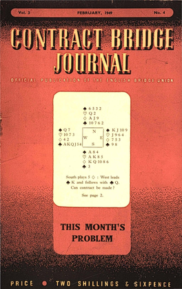 Contract Bridge Journal